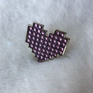 Crystal Heart Ring